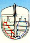 Diagram of product flow in a complex mixer.