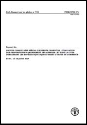 FAO, Rapport sur les p&ecirc;ches no 748