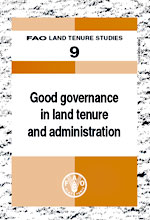 Good governance 
in land tenure 
and administration
