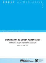 Codex Alimentarius - Rapport de la trenti�me session