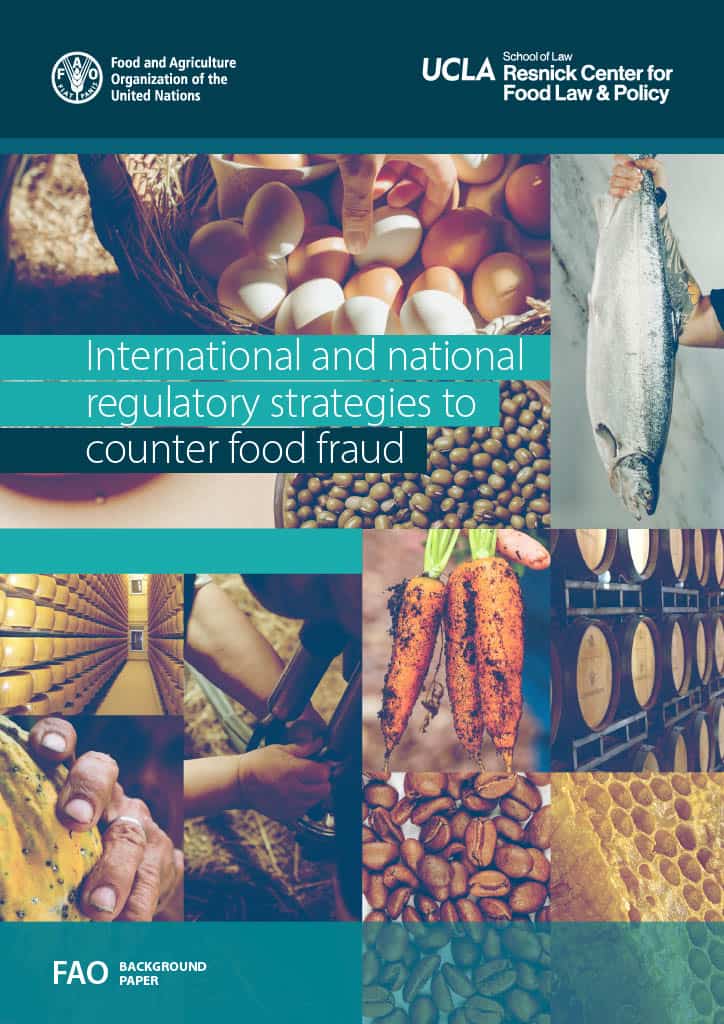 FAO's document cover page on how approach to food fraud