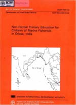 Non-Formal Primary Education For Children of Marine Fisherfolk in Orissa, India