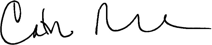 signature of Catherine Russell, UNICEF Executive Director
